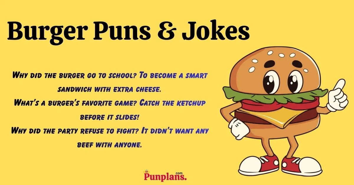 Burger Puns And Jokes