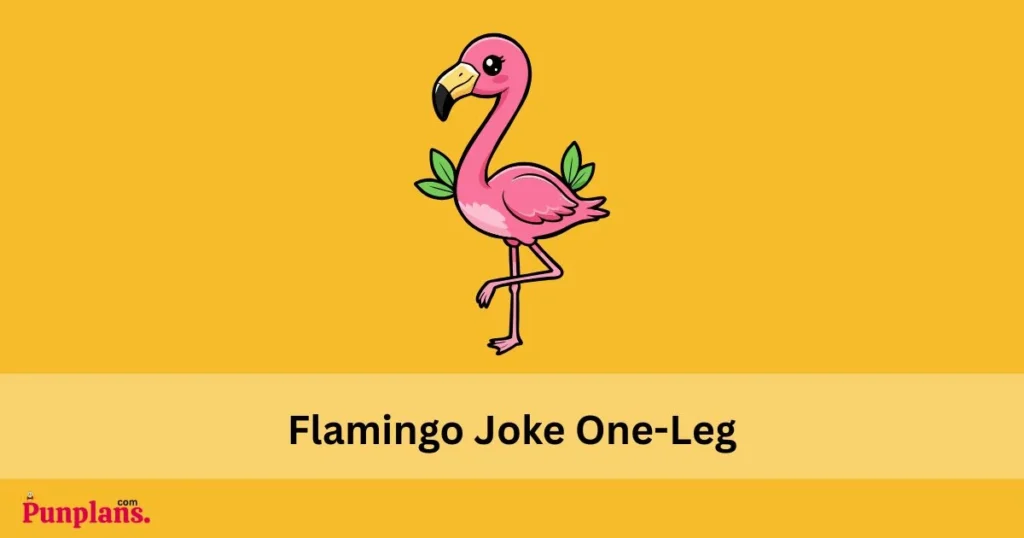 Flamingo Joke One Leg