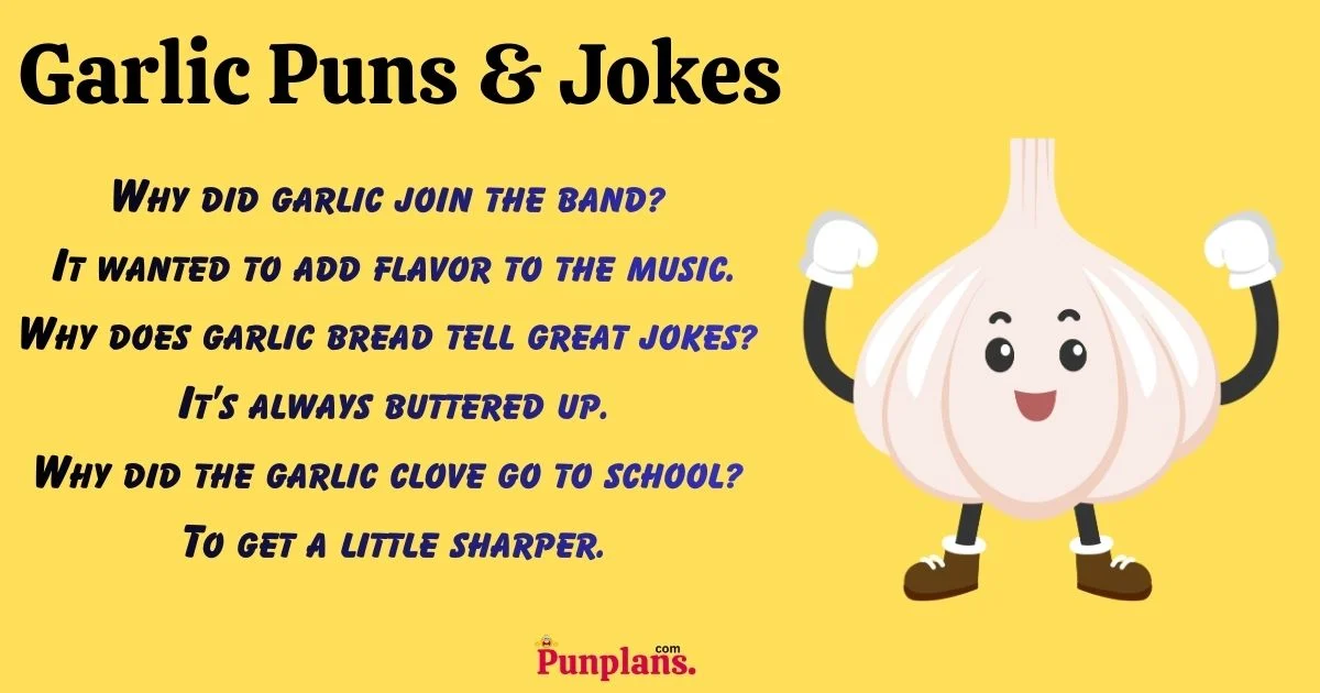 Garlic Puns And Jokes
