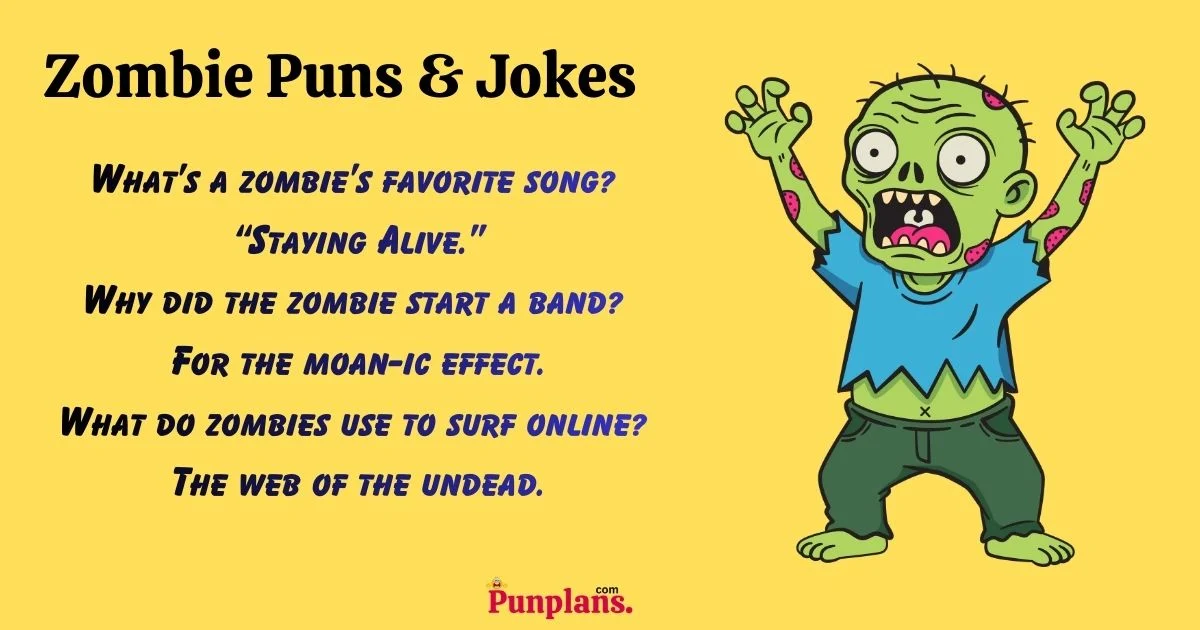 Zombie Puns And Jokes