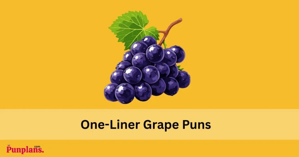 One Liner Grape Puns