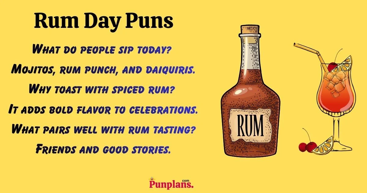 Rum Day Puns