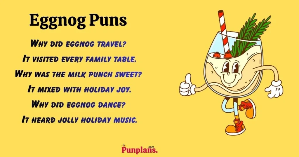 Eggnog puns