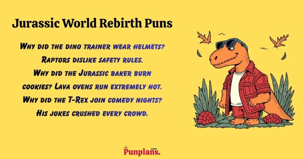 Jurassic World Rebirth Puns
