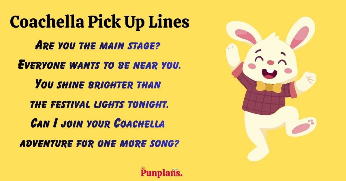 Coachella Pick Up Lines