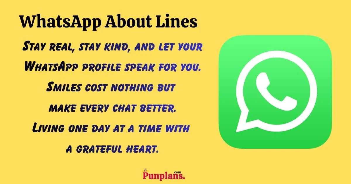Whatsapp About Lines