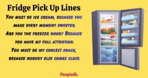 Fridge Pick Up Lines